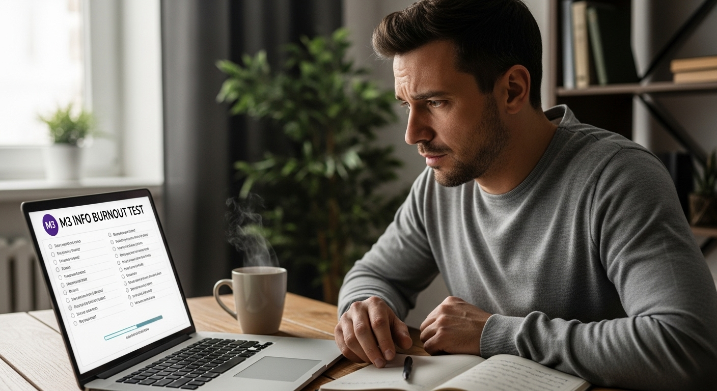 M3 Info Burnout Test Online for Men Measure
